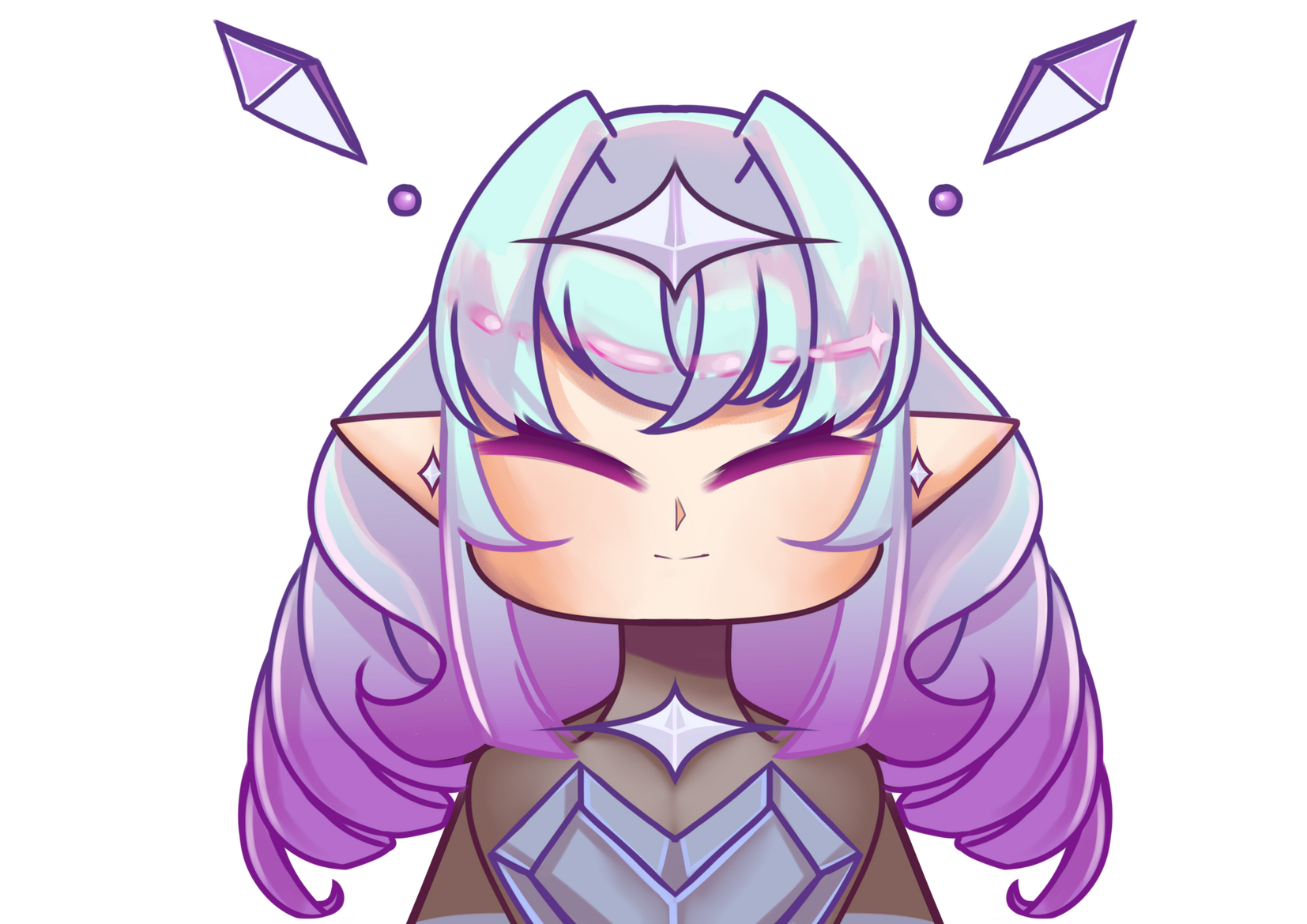 Standard face eyes closed