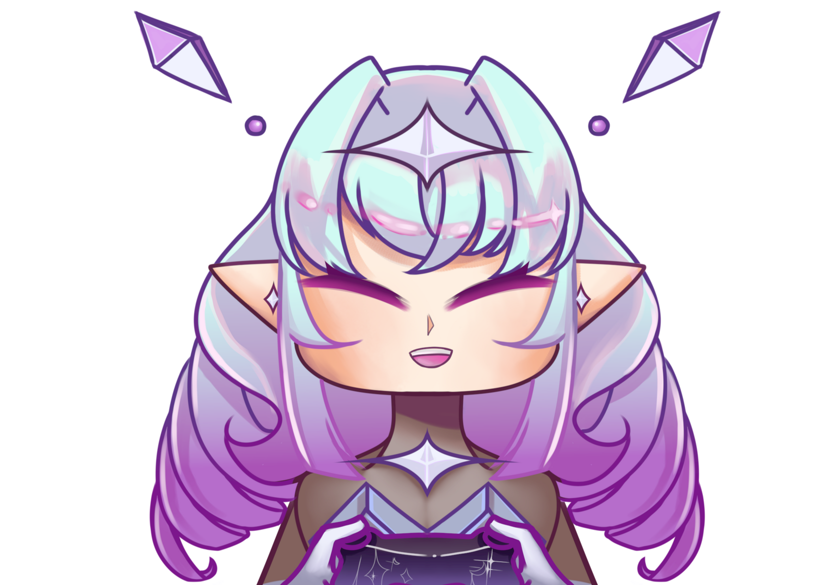 + Accessory with eyes closed